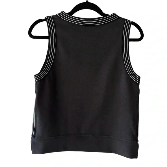 ATHLETA SPORTY TRACKSUIT CROPPED TANK TOP BLACK | LIKE NEW | SIZE: XXS - Picture 5 of 7